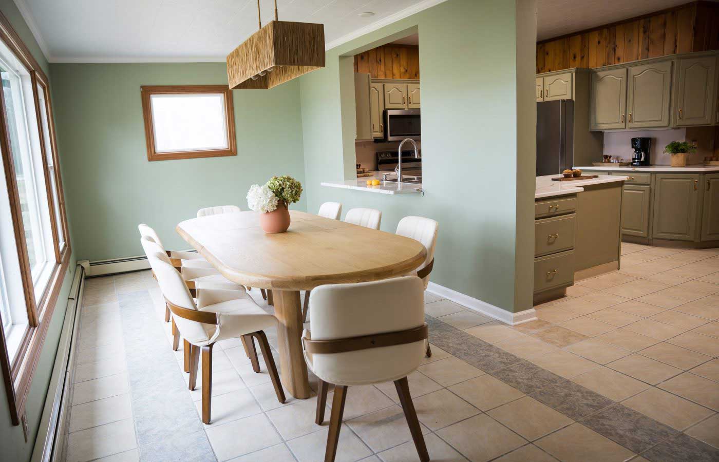 More opened concept kitchen and new dining space More opened concept kitchen and new dining space